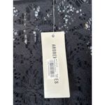 Lace Crochet Top With Velour Collar Black Small Whimsy Goth Biker Photo 7