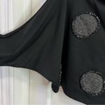 Avivit Yizhar Shirt Cropped Dolman Sleeve Shrug Boho Artsy Mock Neck Black Size undefined Photo 4
