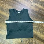 Paragon  Fitwear Sleeveless Cropped Athletic Tank Built In Bra Top Small Green Photo 1