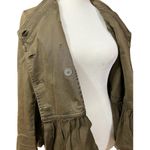 Free People  y2k women’s army green peplum utility blazer Xs Photo 12