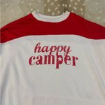 Aerie happy camper red white oversized pullover women's size women’s size small Photo 2