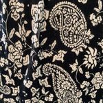 Cute black & white paisley maxi dress size XS/S spaghetti straps ruffles EUC Photo 6
