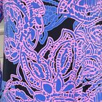 Tori Richard Hawaii Lana Stretch Jersey Shift Dress Ruffle Sleeve Small Pink Photo 2