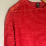 Chico's  Travelers Collection Tunic Knitted Knit Pullover Tangerine Pink Small Photo 3