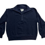 Lou & grey Quarter Zip Pullover Sweatshirt Navy Blue Signature Soft Plush XL new Photo 0
