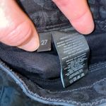 J Brand Womens 27 Black Velvet Paisley Overlay Brocade Skinny Jeans Holiday Photo 5