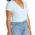 BP NWT by Nordstrom Flirty Tie Mini Thermal Crop Top - Size: Large Photo 7