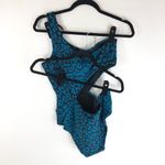 Solid & Striped  Claudia With Ring Graphic Leopard Print Cut Out Blue Black L Photo 4