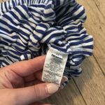 MDS Stripes Blue & White Striped Crop Top Size 0 Photo 7