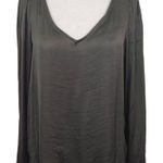 Carmen Marc Valvo  Green Blouse NWT Size Small Dark Green Top Photo 0