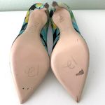 Deimille Floral Jacquard Printed Silk Pumps in Blue Multi Size 37 / 6.5 Photo 7