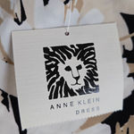 Anne Klein  Khaki Multi Floral Ruffle Sleeve Workwear Shift Dress Size 2 NWT Photo 6