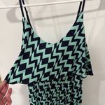 Trixxi  Green and Blue Geometric Maxi Dress Photo 2