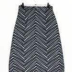 Escada Rendal Black & White Chevron Knit Midi Skirt Size 4 Photo 6