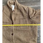 Liz Claiborne Vintage Women’s 14 Tan Charcoal Wool Bl Chunky Tweed Blazer Jacket Photo 8