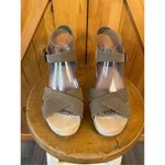 Loft  Criss Cross Leather & Suede Clog Sandals Size 10M Photo 1