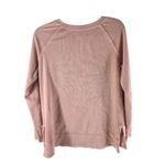 Caslon Womens Top Waffle Knit Thermal Boxy Oversized Hi Low Hem Light Pink S Photo 1