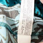 ZARA NEW Satin Collared Quarter Sleeve Button Front Blue Black Pattern Dress XS Photo 2