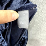 Aerie Chill Play Move Leggings Womens Medium Blue Velvet Rainbow Side Stripe Photo 5