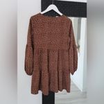 Brown polka dot dress Size M Photo 1