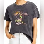 Paige  Ryo Graphic Retro Ski Artwork Short Sleeve T-Shirt - Grey Acid Wash Photo 0