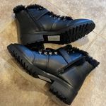 Nanette Lepore 🆕  Imane faux fur leather lace up ankle boots rhinestone b… Photo 4