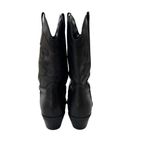 Steve Madden  Western Black Leather Cowboy Boots Coastal Cowgirl Size 8 Photo 9