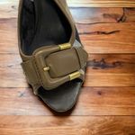 Burberry Leather Nova Check Canvas Slingback Pumps 38 Photo 11