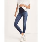Madewell Maternity Mama Pregnancy Over-the-Belly Skinny Jeans in Danny Wash-25 Photo 4