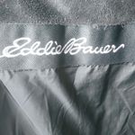 Eddie Bauer  L Gray Knee Length Down Puffer Hoodie Jacket Photo 15