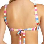 California Waves striped bralette swim top Lg Photo 1