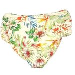 Lucky Brand Ivory Tropical High-Waist Bikini Bottom Swimsuit Plus Size 1X NWT Photo 3
