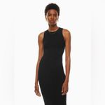 Aritzia NWOT  Babaton Moonstruck Knit Black Sleeveless Midi Dress‎ Medium Photo 2