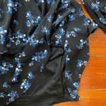 Karl Lagerfeld Paris Long Sleeve Floral Ruffle Hem Tiered Mini Dress - Sz 4 Photo 12