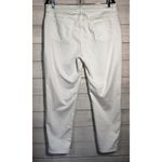 Eileen Fisher  Pant 14 Stretch Organic Cotton Cropped Ankle White‎ Coastal Beachy Photo 1