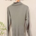 Moon River  Sage Green Long Sleeve Pullover Wrap Knit Sweater Dress One Size NWT Photo 3