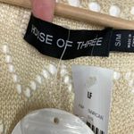 LF House of Three Cream Tan Duster Cardigan Women's Size Small/Medium S/M NWT Photo 5