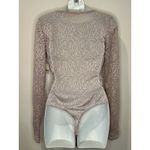 Free People Intimately  "In My Head" Lace Thng Bodysuit Lavender Thistle Sz M NWT Photo 3