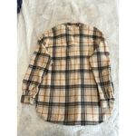 Unbranded Fleece Shacket Womens Medium Gold Plaid Warm Pockets Outdoors Unlined‎ Photo 1