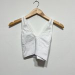 Alo Yoga Women's Seamless Open Air Perforated Athletic Sports Work Out Bra White Photo 0