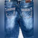 Maurice's  Womens Size 9/10 Regular Midrise bootcut stretch blue jeans embroidered Photo 3