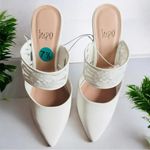 Impo White Heels with Lace Strap 7.5 Photo 3