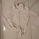 H&M Button-Up Tie Back Shirting Photo 0