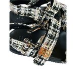 A New Day Black Tweed Sling Back Sandals 6.5 Black Photo 9