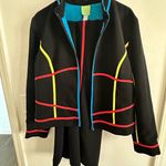 Citrine Black Jacket with Vibrant Trim Size 12 Photo 0