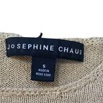 Vintage Josephine Chaus Sweater Neutral Pullover Knit Sleeveless Oatmeal Tan Photo 7