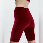 Fabletics High Waisted Velour Bike Short 9” NWT Cherry Burst $49.95 XXS ON SITE Photo 4