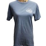 ComfortWash T Shirt Womens Size Small Blue Graphic Short Sleeves Crew Neck Retro Photo 0