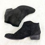 Seychelles  Size 7 Black Reunited Snake Skin Suede Leather Heeled Booties Photo 0