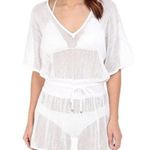 Vitamin A Lucette Plunge Honeycomb Mesh Tunic Dress Swim Cover Up Photo 6